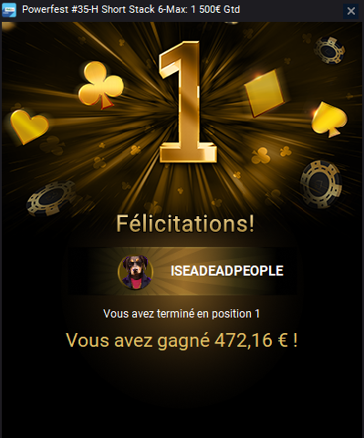 Merci <a href="/PMU_Poker/">PMU Poker 🔞</a> pour ce goodies suite à la win aux Powerfest ! 1er goodies poker ever et pas le dernier :) #grind #poker