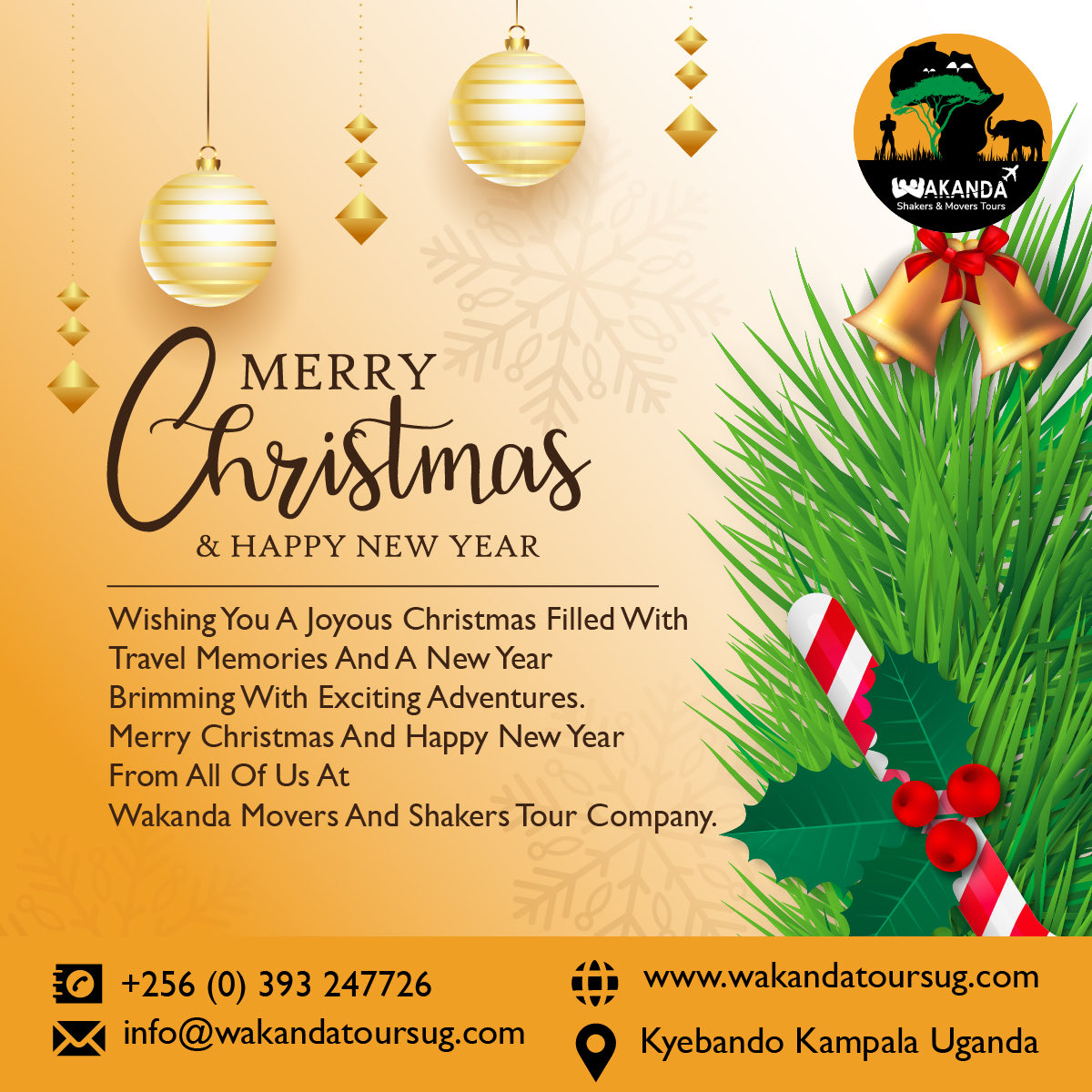 From all of Us at Wakanda. Merry Christmas and a happy new year ahead.
#wakanda #uganda #chrismas #africa