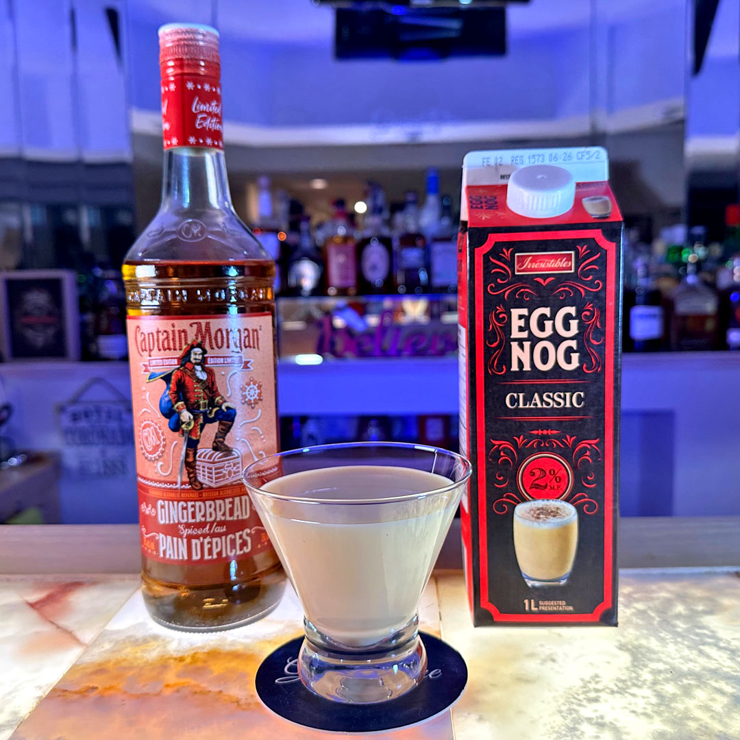 What are you drinking this holiday season? Elevate your holiday eggnog with Captain Morgan Gingerbread Spiced Rum. Full recipe at grandonelounge.com/blog/gingerbre… #eggnog #spicedrum #gingerbread #captainmorgan #christmasdrinks #rumandeggnog