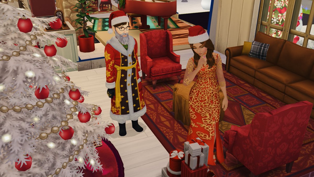 catsitobleu's tweet photo. Merry Christmas friends, I wish all your wishes come true 🥰

#thesimsmobile #catsitobleu https://t.co/g92rXIGxiQ