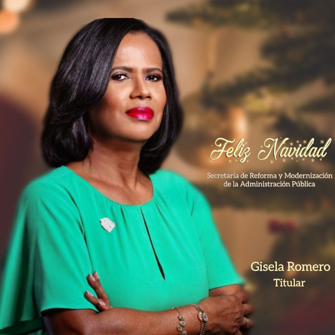 La Secretaría de Reforma y Modernización de la Administración Pública (Serap) y su titular, Gisela Romero, queremos desearles unas festividades llenas de amor, unión y esperanza. Que cada momento esté impregnado de alegría y que el espíritu navideño ilumine sus corazones.