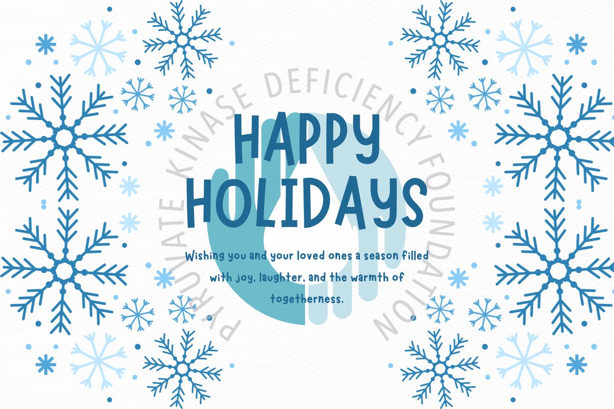 As the festive season unfolds, the Pyruvate Kinase Deficiency Foundation (PKDF) extends you and your loved ones' warm wishes of joy, peace, and good health.  #BridgingLiveswithPKD #ConnectlearnPKDeficiency #peoplewithpyruvatekinasedeficiency #PKDF #PyruvateKinaseDeficiency