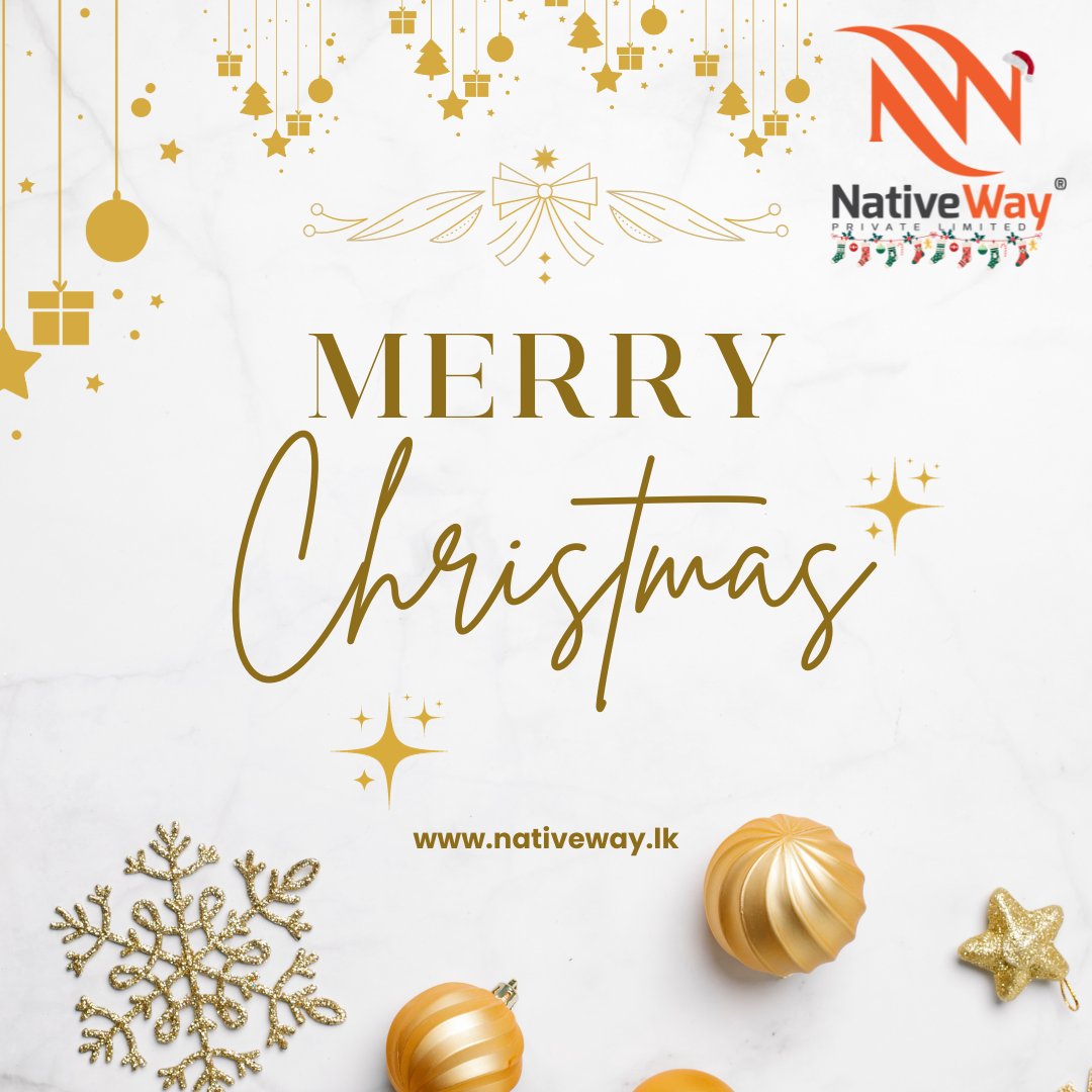 NativeWay_lk's tweet photo. Wishing you a joyous and magical Christmas from all of us at NativeWay! May your celebrations be filled with warmth, laughter, and moments to treasure. 🎄✨
#MerryChristmas #CelebratingJoy https://t.co/9Wc4BCQaXA