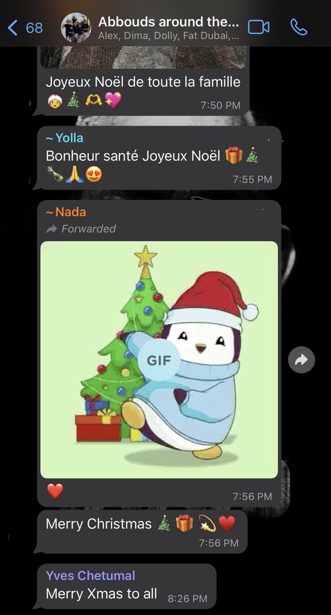 No way, I was sent a Pudgy Penguin GIF by my aunt in my extended family group chat.

The giga-funnel is working.