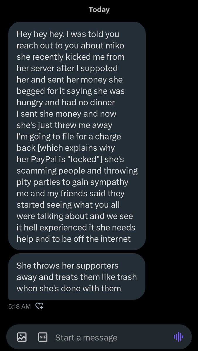 LocalBugCatcher's tweet photo. @MikoVTawareness @xUnavailable404 #kittycult💙
#akoomamiko
#toxicakumamiko
#influencerscam
👇👇👇
Those <18yo.. if u want to get ur $$$ back AND stick it to her, call your bank IMMEDIATELY and file a fraud / embezzlement claim. If she's getting this $ for "health/rent" n blows it on junk she's getting caught😳 https://t.co/TBTC595Lhf