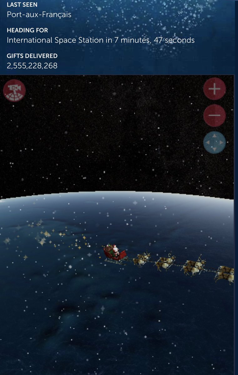 Thank you Santa for the visit to @Space_Station! @NASA @NASA_Johnson @NASAFltDirector 🍪🍪🥛🥛