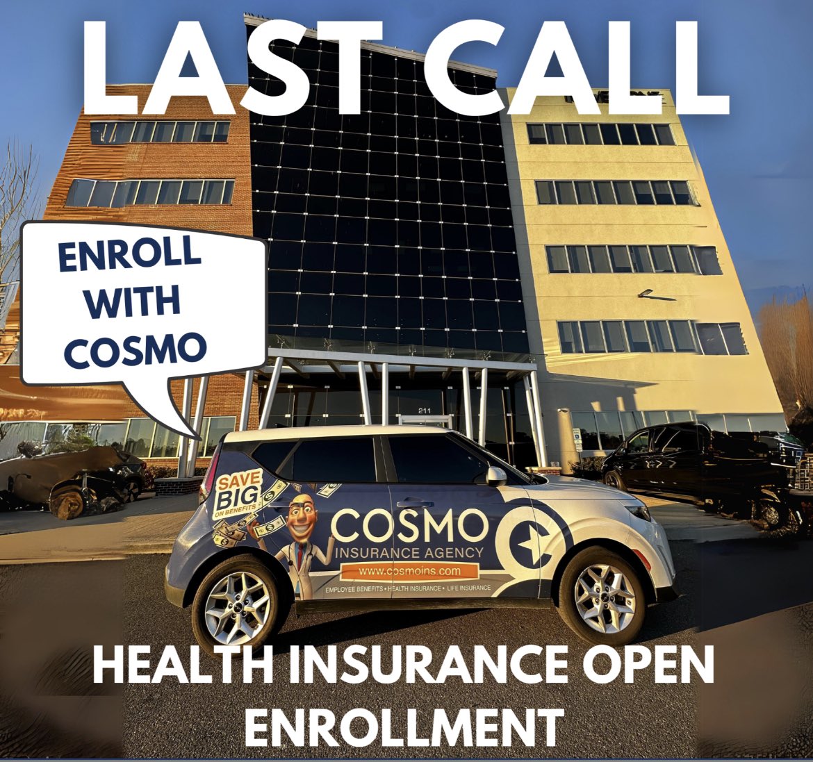 MarkHerschlag's tweet photo. It’s heartwarming to see people going the extra mile for others! Walked into @CosmoInsNJ this morning &amp; the entire cosmo team was there! This is greatly appreciated, &amp; shows how much we care about ensuring that all ind &amp; businesses are enrolled on #healthinsurance  #youarecosmo https://t.co/wwA25Sl65i