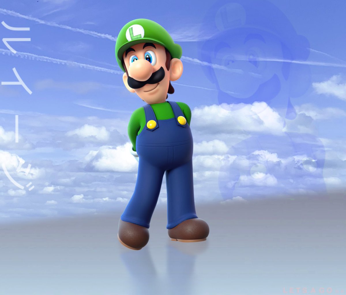Just A Chill Luigi Render 🌤️ #SuperMarioBrosWonder #SuperMarioBros #SuperMario #Luigi