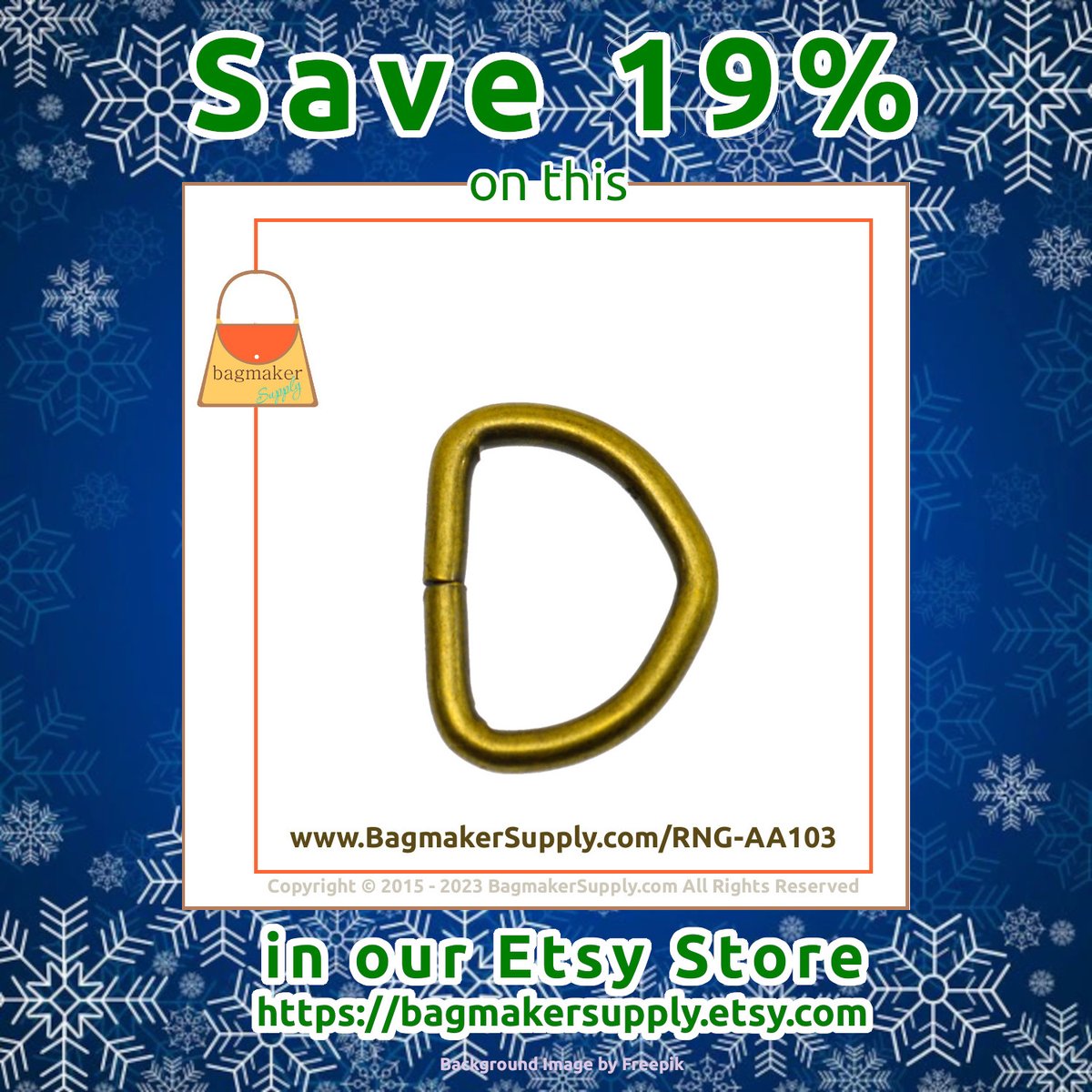 BagmakerSupply's tweet photo. Save on this 7/8 Inch D Ring with a Light Antique Brass Finish for a limited time in our Etsy Store https://t.co/9IVKVVbhkG
https://t.co/fQmAtujlm0
#BagmakerSupplySale
#BagmakerSupply
#BagmakingSupplies
#Crafts
#Sewing
#SewingSupplies
#Bagmakers
#SewingAddict
#EtsySeller https://t.co/ig3fIXxf0W