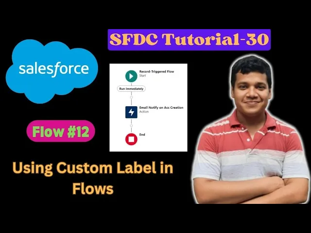 Learn #Salesforce with @anirudhgarg_ Checkout #SalesforceFlows Tutorial-30 Link👇 youtu.be/EGAwJVGXmGM Here we will learn How to use Custom Label in Record-Triggered Flows #AnirudhGarg #VidyaInstitute #trailblazercommunity #salesforcetour #trailhead #Trailblazers #sfdc #CRM