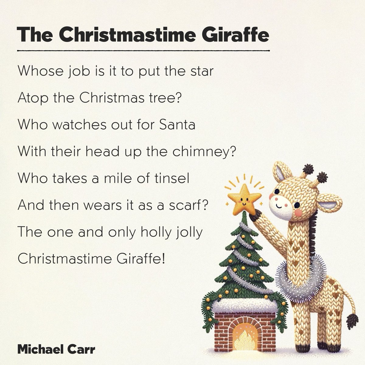 Wrote you a poem - merry Christmas everyone