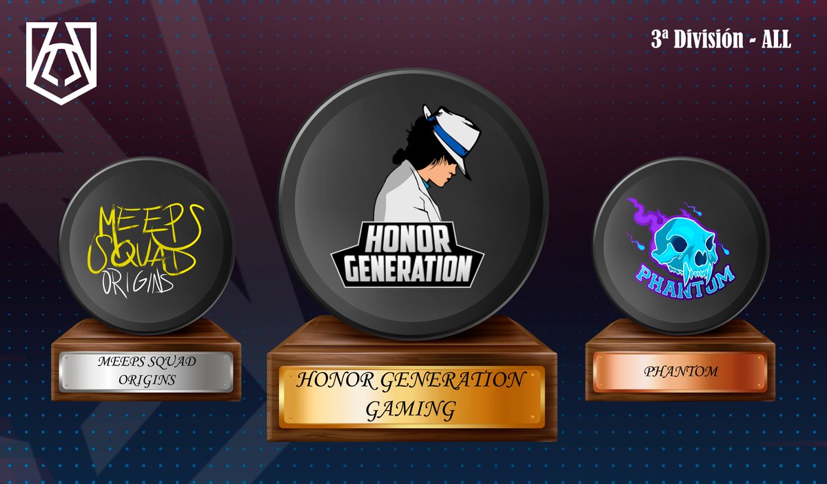 Buenas, os mostramos los podios de la #Temporada8 de la #ALL 

Felicidades los ganadores <a href="/UroborosEsports/">Uróboros Esports</a> @Moonlight130123 <a href="/HonorGeneration/">Honor Generation</a> 

Gracias a todos los equipos por haber participado una temporada más y os deseamos felices fiestas a todos!! 

#NosVemosEnLaTemporada9