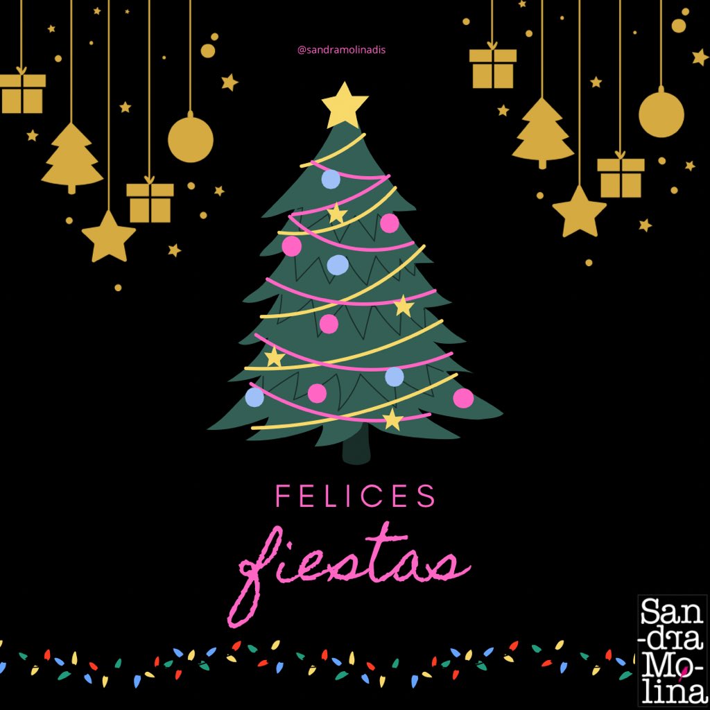 SandraMolinaDis's tweet photo. Felices Fiestas!! 🎄🎉🥂✨ https://t.co/GNRU7zrOir