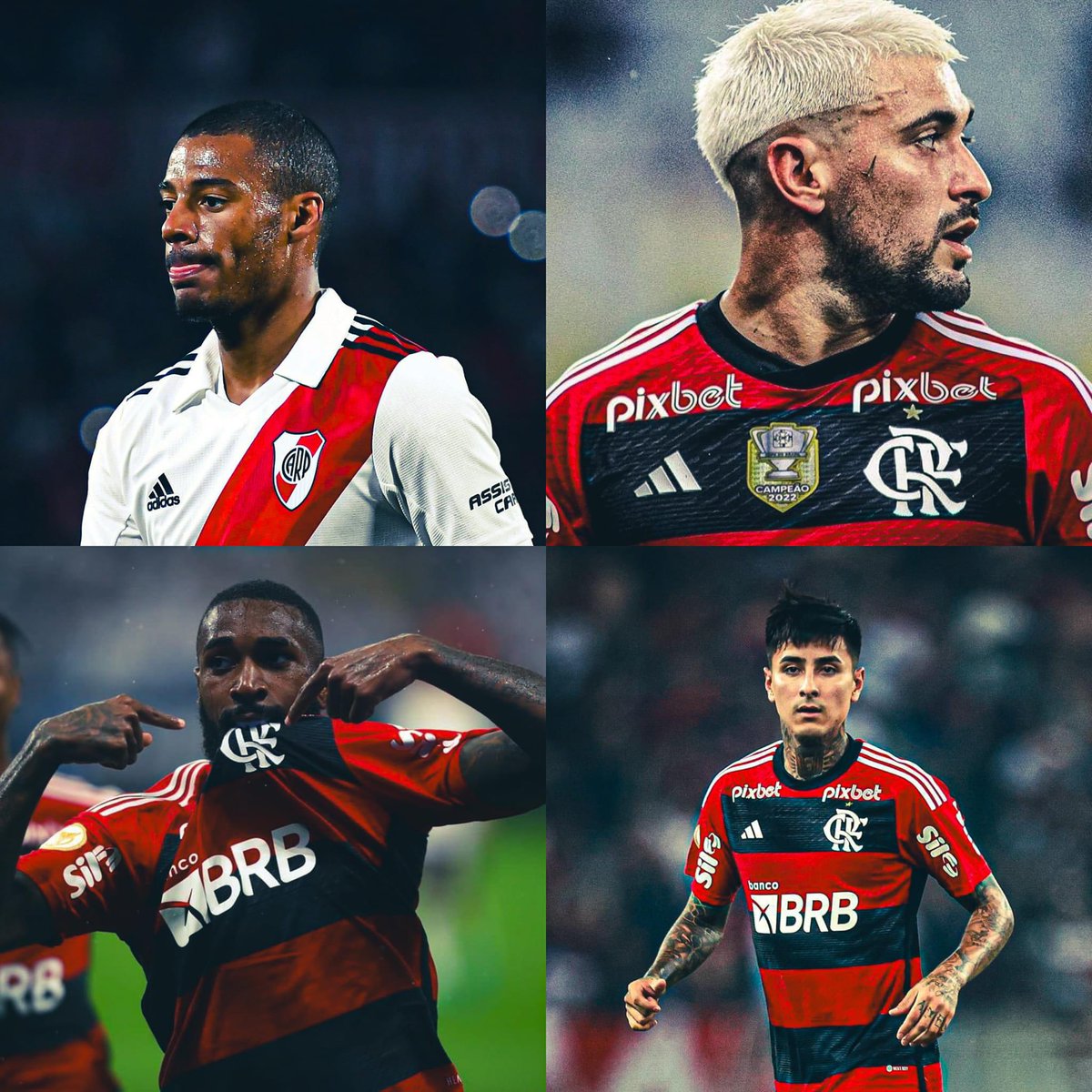 De La Cruz, Arrascaeta, Gerson e Pulgar, em um losango, no meio-campo do Flamengo, em 2024.

O melhor meio-campo do Brasil e da América Latina. 🔴⚫