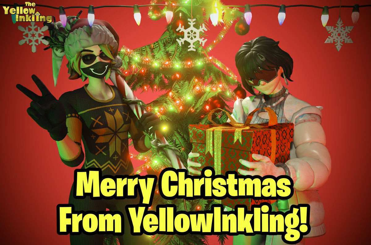 Merry Christmas From YellowInkling!

-USE CODE: YELLOWINKLING-  #Fortnite #FortniteArt #FortniteEvie #FortniteChapter5 #SummitseekerEvie #JoniTheRed #fortnitewinterfest