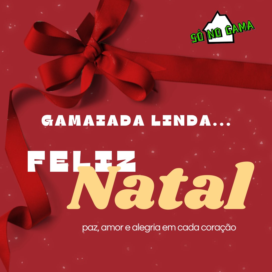 SonoGama's tweet photo. Feliz Natal a todos!
Desejamos que o espírito natalino representado pela paz, harmonia, gratidão e felicidade estejam nos coração de cada um!
Abraços para a Gamaiada natalina!
😘🎅🏻🎄
.
.
#sonogama
#gama
#gamadf
#Gamaiada
#FelizNatal https://t.co/FAApzkCQ51