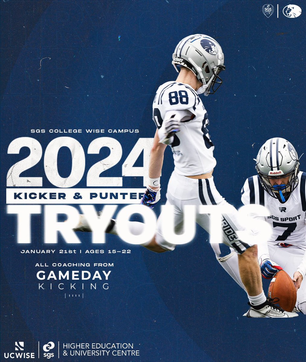 Kicking tryout in partnership with <a href="/GamedayKicking/">Gameday Kicking</a> use the following recruitment form to apply: forms.office.com/e/zs02EPHjVf