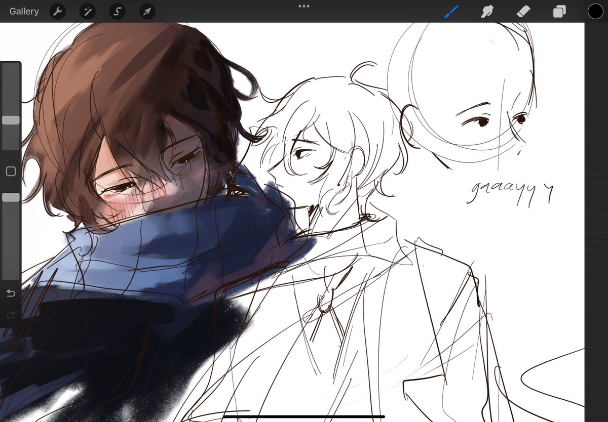 eunyungbaeks's tweet photo. #bsd #dazai doodles cuz it’s cold https://t.co/j7P6Wb6YpZ