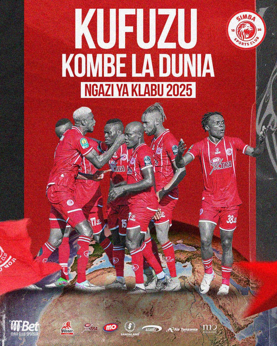 Simba SC tumetajwa na Shirikisho la Mpira wa Miguu Duniani (FIFA) kuwa kwenye orodha ya klabu zinazowania kufuzu Kombe la Dunia la Klabu (FIFA Club World Cup 2025). #WenyeNchi #NguvuMoja