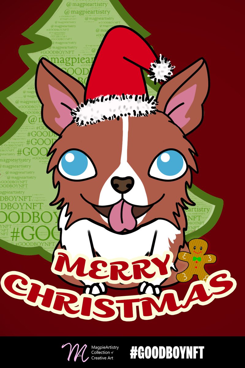 StarsGoodBoyNFT's tweet photo. Merry Christmas &amp; Happy Holidays from the Good Boy team! 🎁🎄🎅

🐾Just remember a pet is not just a present, it's an investment of time and love. If you're gifting a pet keep that in mind. If you want to adopt a dog without all the extra work please just adopt a Good Boy NFT🐾 https://t.co/MdXOdH6dEo