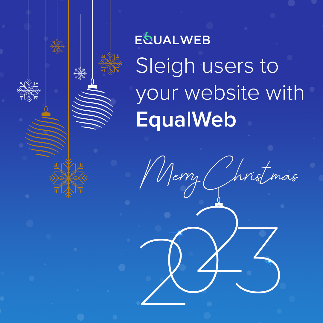 EqualWebDotCom's tweet image. The entire EqualWeb family would like to wish you a merry Christmas!

It is the perfect time to remind you how much we appreciate your business and your strive toward online inclusivity.

Have a beautiful holiday and may your wishes come true.

Gratefully,
The EqualWeb team