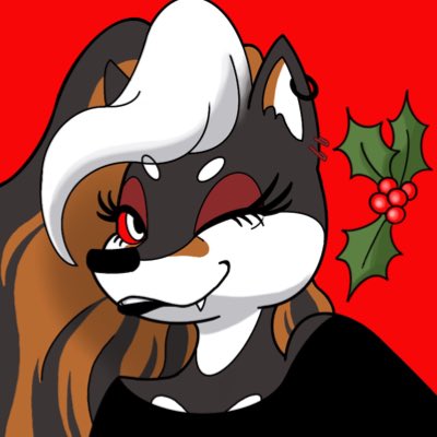 twodeeweaver's tweet photo. Eyyy 🐺🎄

Can’t remember the last time I made a new icon OR a new OC. 

Shiba hellhound 🖤🖤

#helluvaboss #helluvabossoc https://t.co/zPv1ewKjaQ