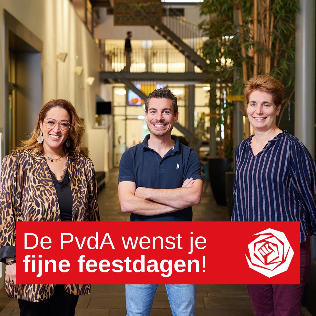 🎅🏼 | De fractie van PvdA Tilburg wenst iedereen in deze koude decembermaand fijne feestdagen!
