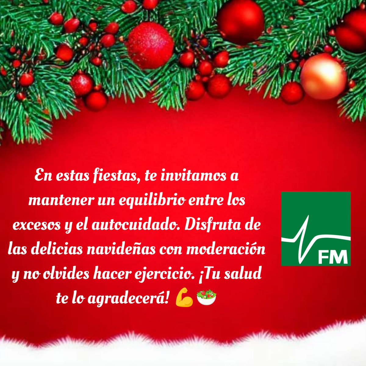 FormulaMdica's tweet photo. 🩺❤️ En estas fechas tan especiales, queremos recordarte la importancia de estar atento a los síntomas y acudir a consulta médica en caso de necesidad. La pronta detección de enfermedades puede ser el mejor regalo para tu bienestar.

#FórmulaMédica te desea una saludable #Navidad https://t.co/KczLvR1KBe