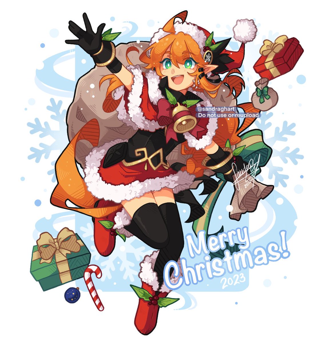 「Merry Xmas to you all! 」|🌠 ​ Sandra 🌠 FicZone 2023のイラスト