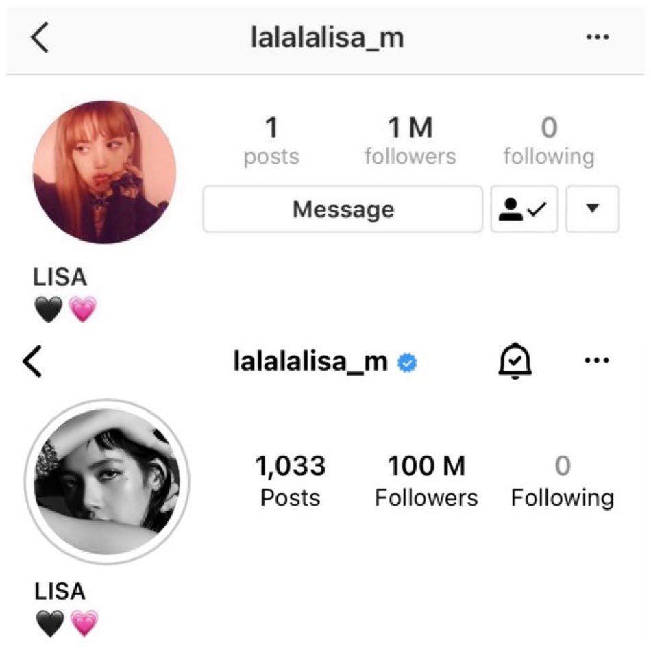 bIinksupreme's tweet photo. the growth is crazy congrats lisa https://t.co/neP3bIPx5Q