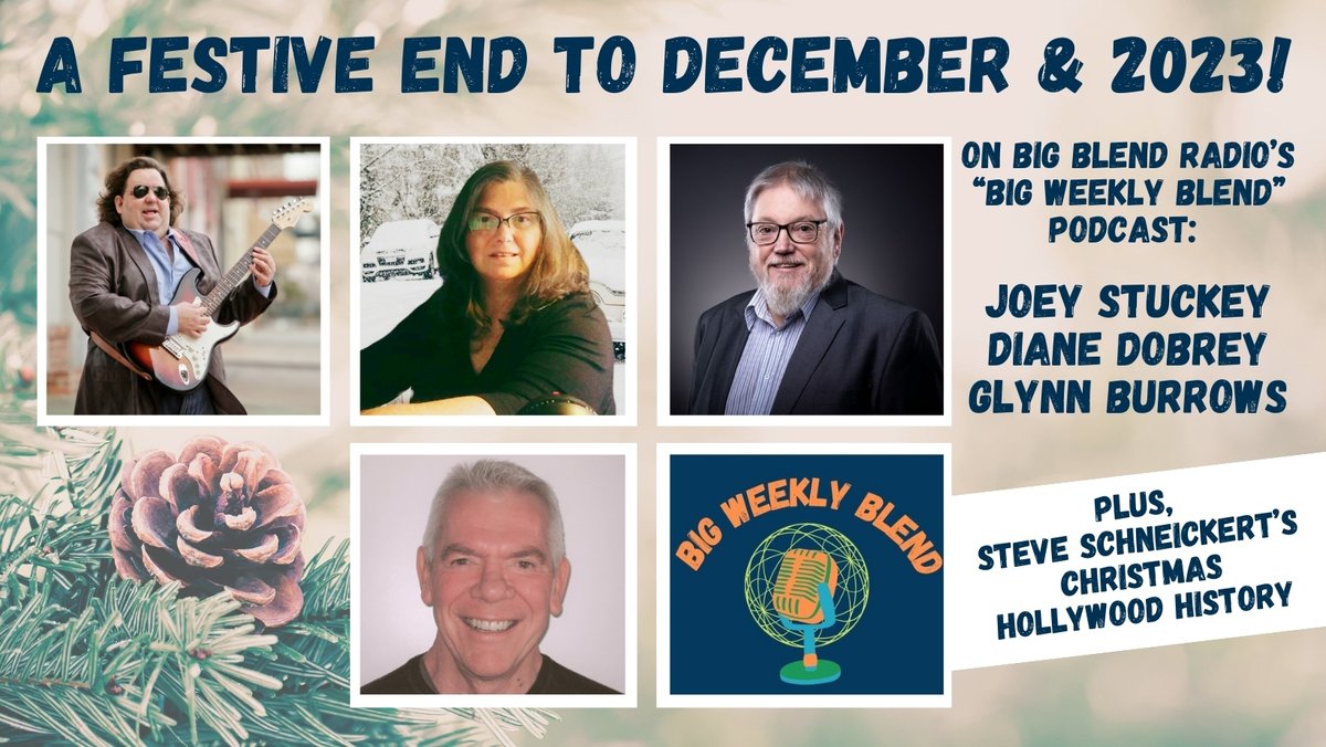 Celebrate Christmas &amp; Winter Holiday Season + End of 2023 with this episode of Big Blend Radio's BIG WEEKLY BLEND podcast w/ <a href="/Jstuckeymusic/">Joey Stuckey</a> <a href="/gettinghungary/">@gettinghungary</a> <a href="/NorfolkTours/">Glynn Burrows</a> <a href="/regalagent/">Steve Schneickert</a> 🎄 Podcast on YouTube: youtu.be/TlUkXyqbs9A?fe… #Christmas2023 #December2023