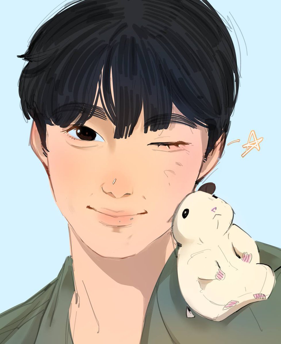hamster hanbinnie #hanbin #ZB1fanart
