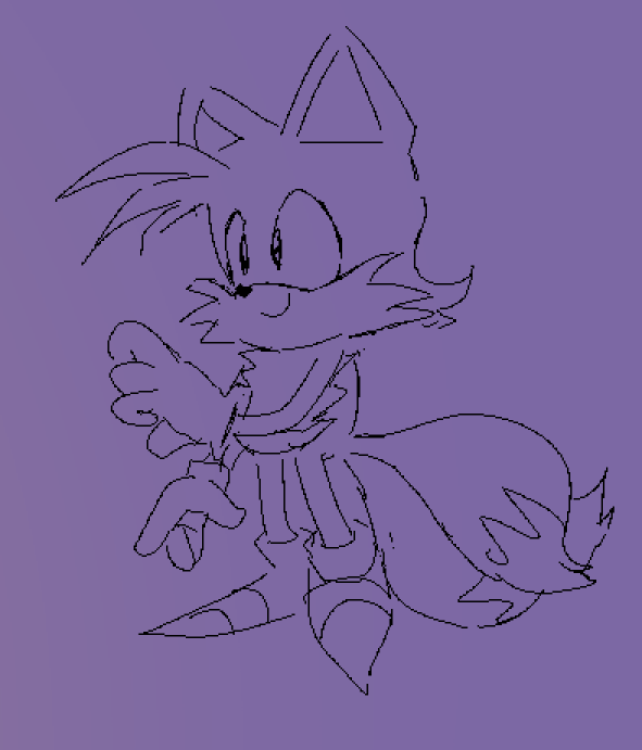 i learned how to draw tails last week 