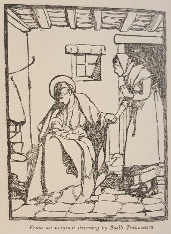 legacy_irish's tweet photo. "Illustration by Sadhbh Trinseach , printed in the pamphlet The Irish Christmas, published by the Three Candle Press in 1917" 

https://t.co/rSUjcXqwpI https://t.co/h0IYnbjyjt