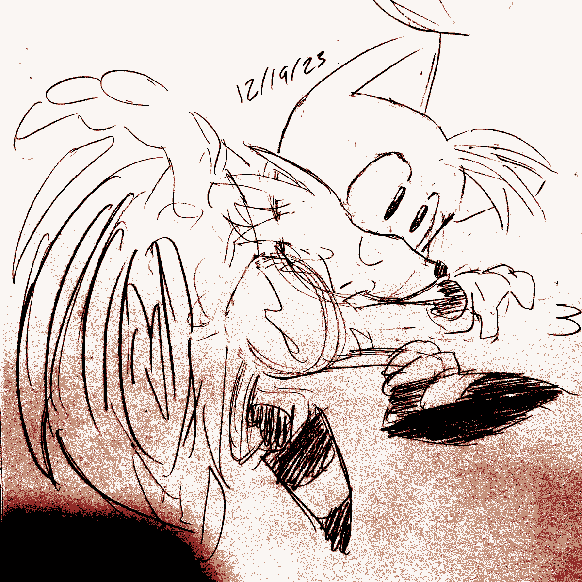 i learned how to draw tails last week 