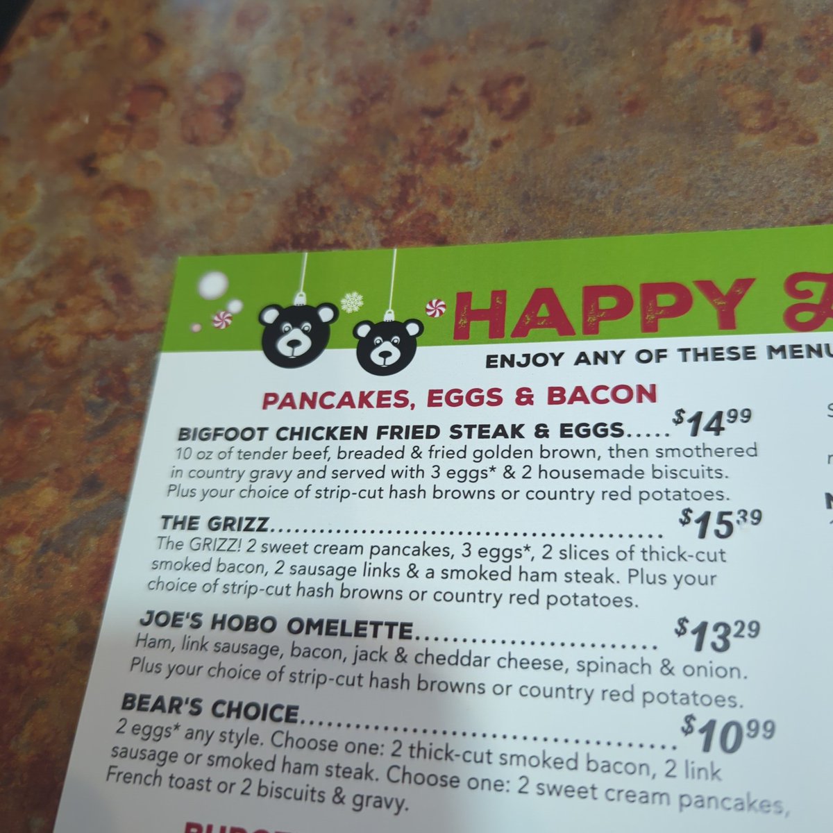 GamerSpace2016's tweet image. I can't think of a place I'd rather spend a Christmas Eve Breakfast than @BlackBearDiner