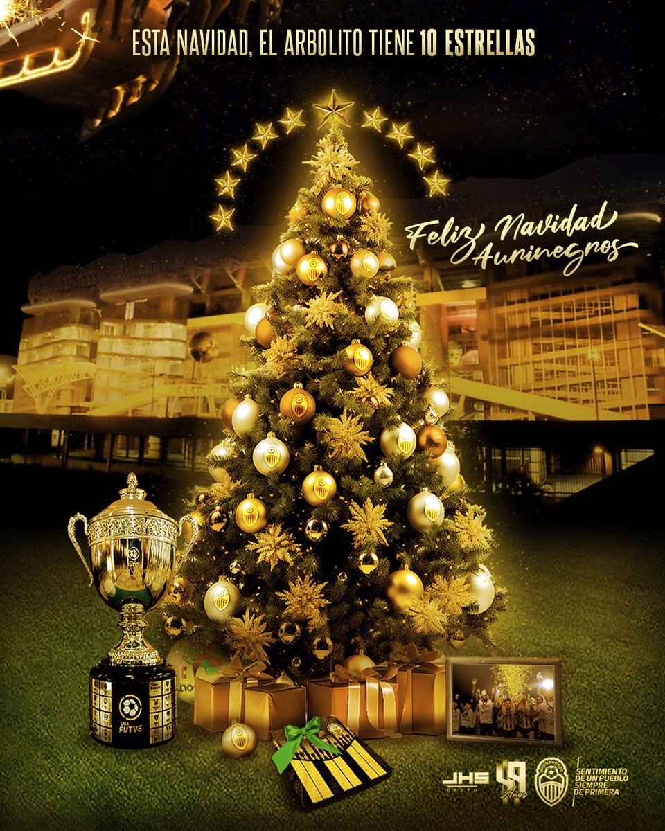 DvoTachira's tweet photo. 🎄 En Nochebuena, primero levantaremos la 🏆 y brindaremos en familia por la nueva ⭐️ que nos ilumina, y segundo… 🤪

🎇 Feliz Navidad, CAMPEONES 🪅

¡Sentimiento de Un Pueblo! 💛🖤🇻🇪 https://t.co/RCOWwNy5pJ
