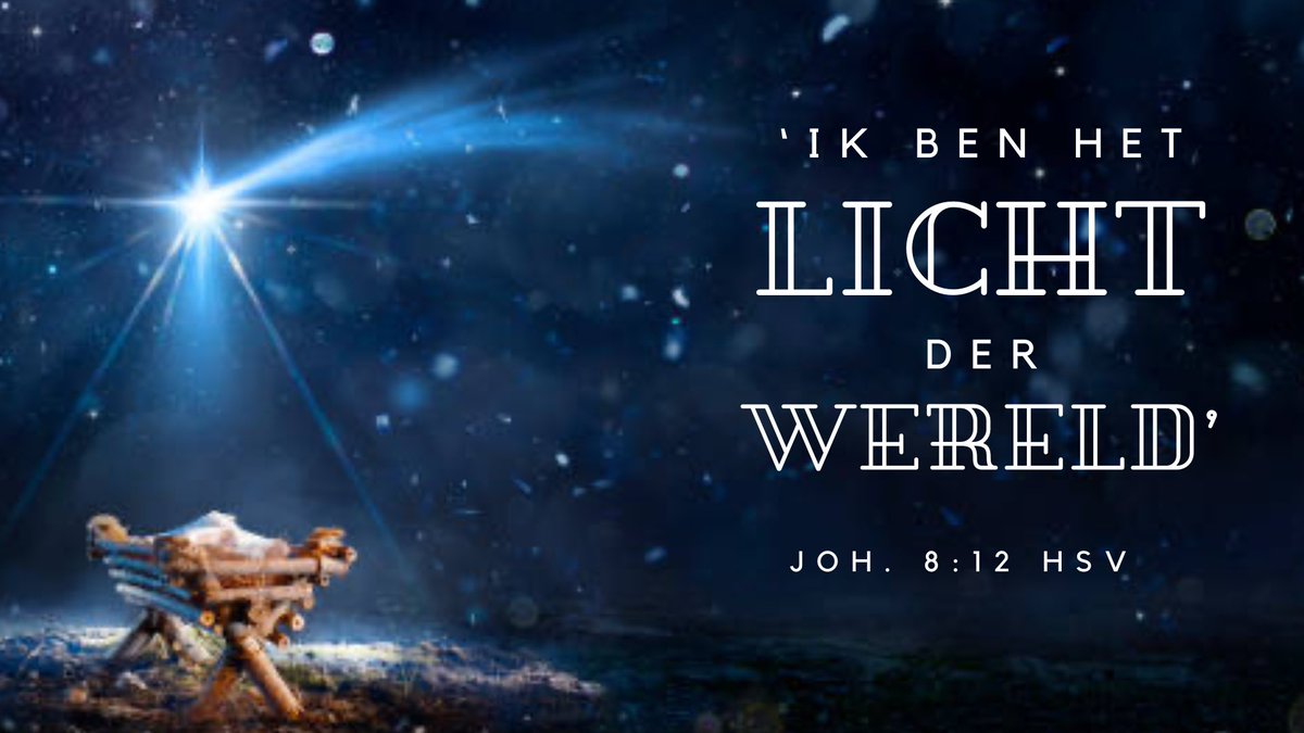 Joh. 8 vers 12 - HSV
Jezus als het Licht der wereld

Jezus dan sprak opnieuw tot hen en zei: Ik ben het Licht der wereld; wie Mij volgt, zal beslist niet in de duisternis wandelen, maar zal het licht van het leven hebben.

Gezegende kerstdagen! 

Bestuur, wethouder en fractie