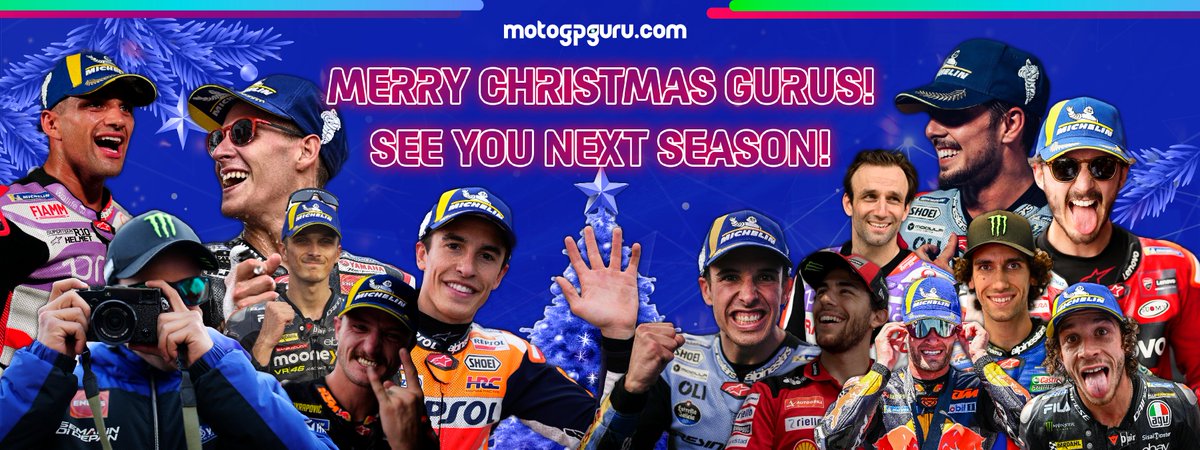 Merry Christmas, dear Gurus!🔮
May your day be filled with joy, love, and two-wheeled adventures! 🎄🏍️

#MotoGP #MotoGPGuru #REVV #Racing #Motorsport #Motorcycle #GrandPrix #Explore #Experience #Bike #Christmas #GresiniFamily