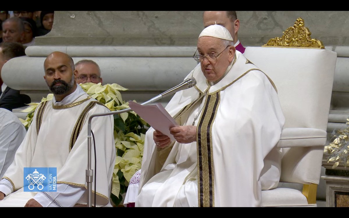 #PopeFrancis quotes a letter by J. R. R. Tolkien written to his son in his Christmas Eve homily: 'I put before you the one great thing to love on earth: the Blessed Sacrament… There you will find romance, glory, honor, fidelity, and the true way of all your loves on earth.'