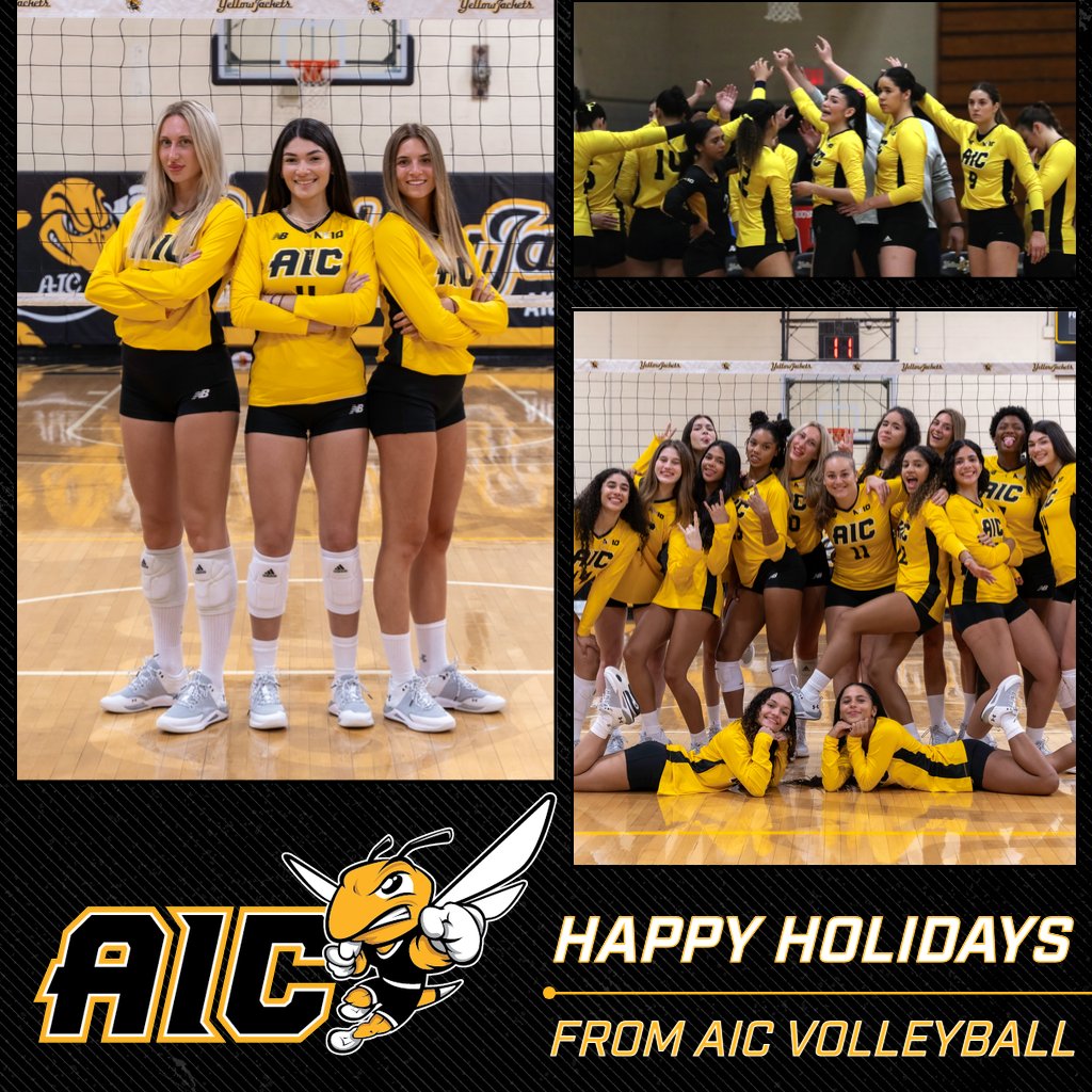 From our AIC Volleyball family to your family, we wish you all an incredible holiday season! 🎅🎄 #OneHiveOneFamily