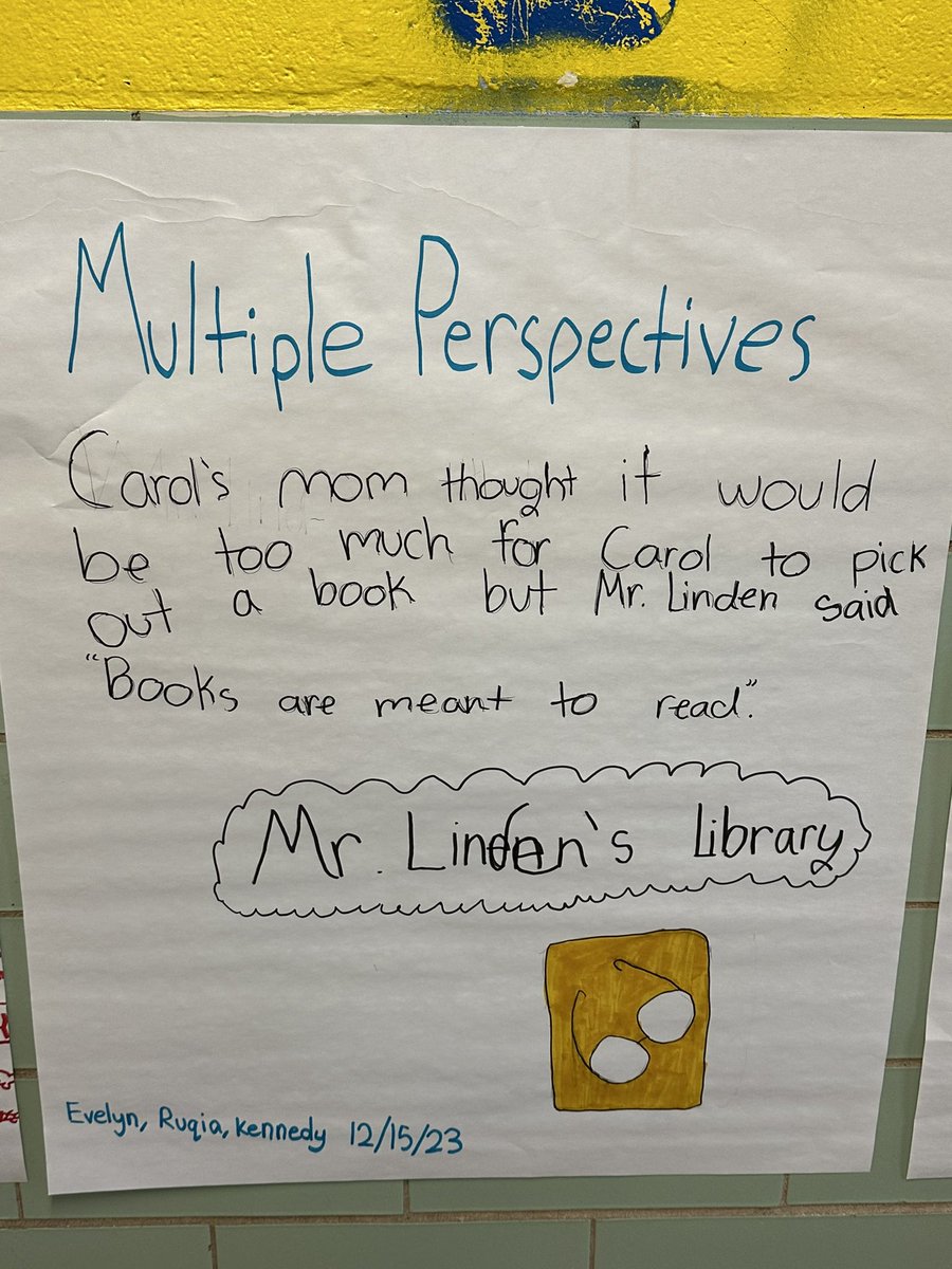 CHES_TAG's tweet image. 5th graders reading the text (Mr. Linden’s Library) from the CIM…but using depth and complexity helps them dive deeper into the text and comprehension. 📚
#chesRubin5 #TAGbestpractices #chestagteam #chestag5