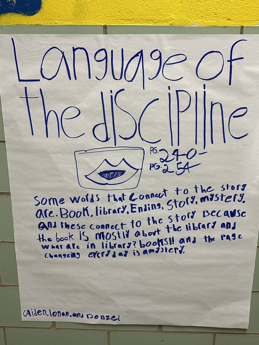 CHES_TAG's tweet image. 5th graders reading the text (Mr. Linden’s Library) from the CIM…but using depth and complexity helps them dive deeper into the text and comprehension. 📚
#chesRubin5 #TAGbestpractices #chestagteam #chestag5