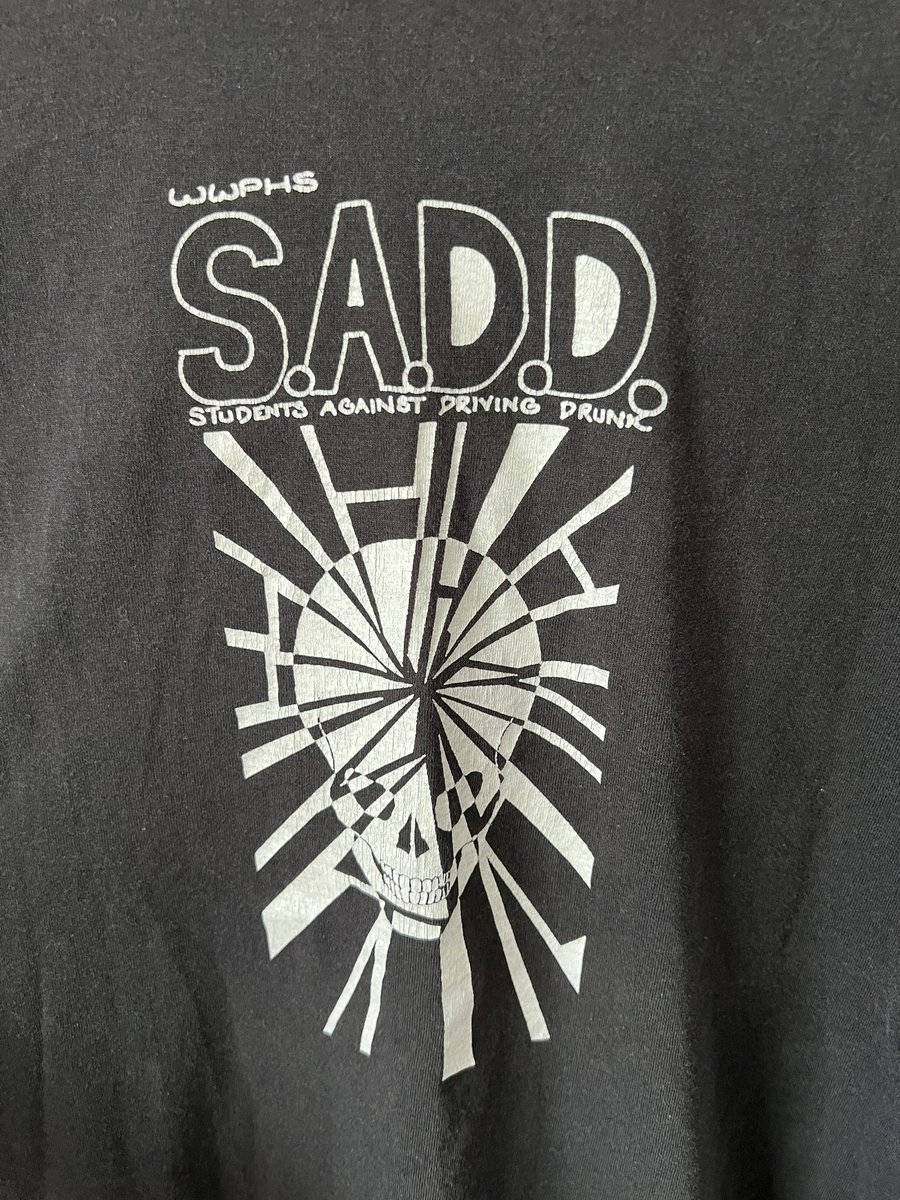YoungxDuck's tweet photo. Has an Edge band ripped the 80s SADD logo yet? https://t.co/2Ye0MMISPr