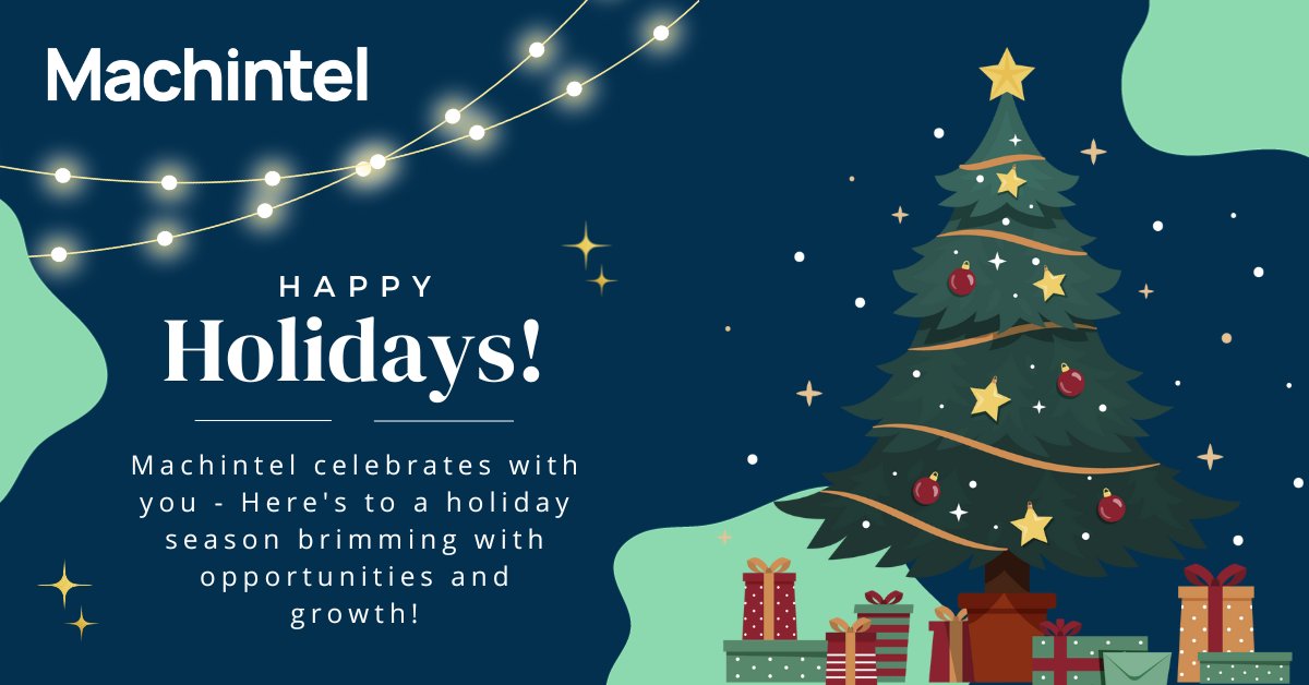 Deck7_'s tweet photo. Sparkling lights, warm wishes from Machintel!🎁

We're wrapping up the year with gratitude and stepping into the New Year with excitement. 

Happy Holidays to all! 

#MerryChristmas #HappyHolidays #Machintel https://t.co/Wcz7b2Yd8d
