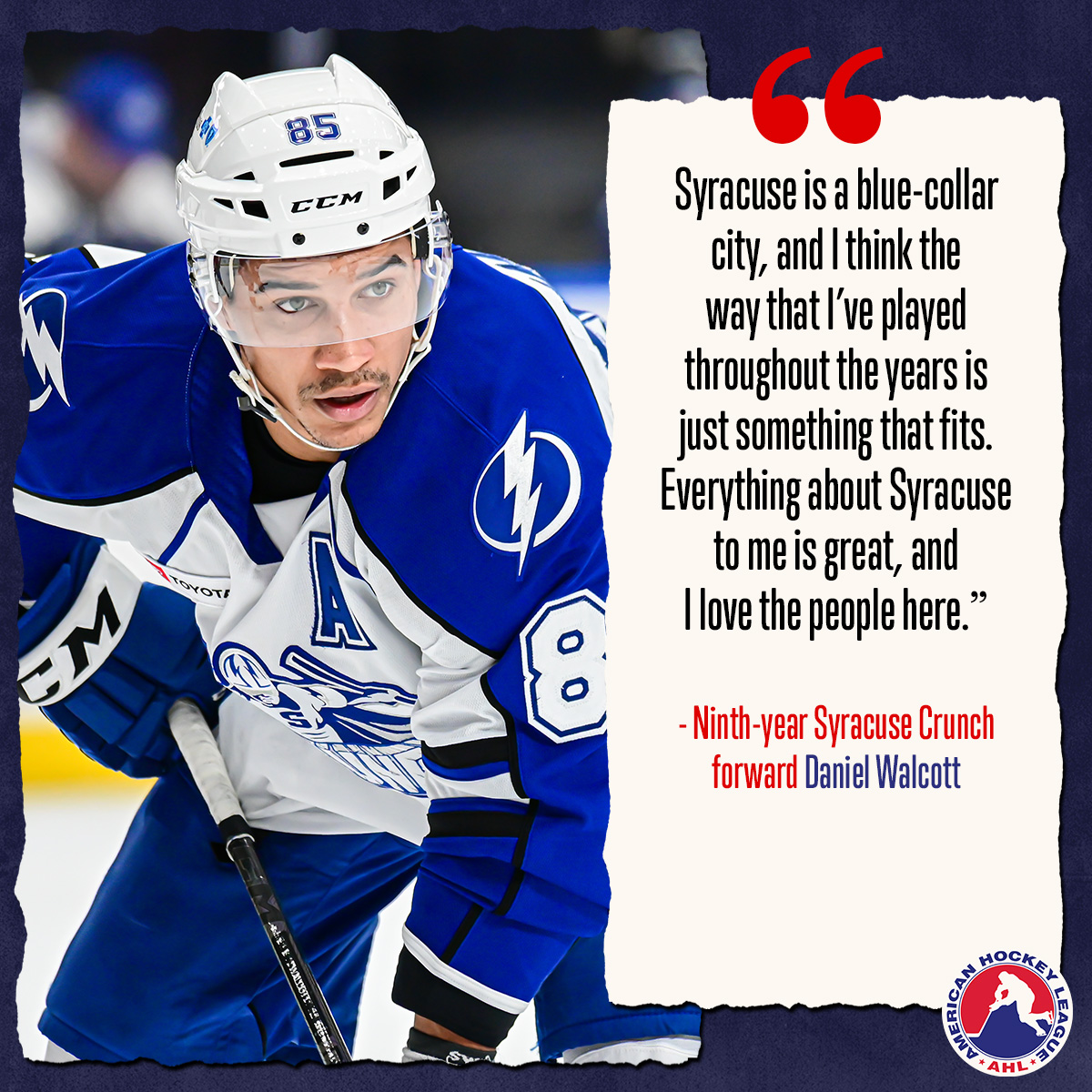 For nine seasons, whatever the <a href="/SyracuseCrunch/">Syracuse Crunch</a> have needed to be done, <a href="/WallyD19/">Daniel Walcott</a> has been there for them.

📝: <a href="/pwilliamsAHL/">PATRICK WILLIAMS</a> | theahl.com/walcott-syracu…