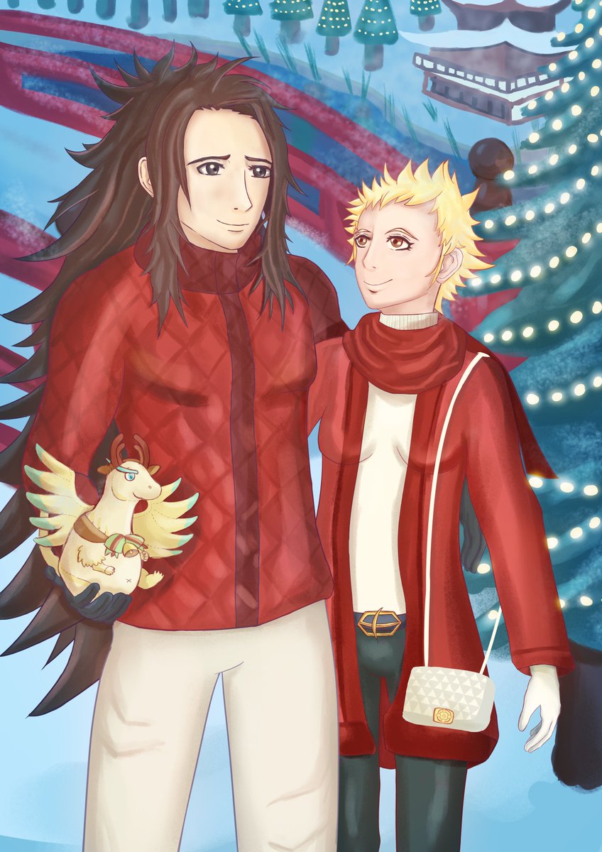 Happy Holidays!

For this year's #secretanna I drew Ryoma and Scarlet on a winter stroll for MapleRose.

He gave her a Faestive gift.