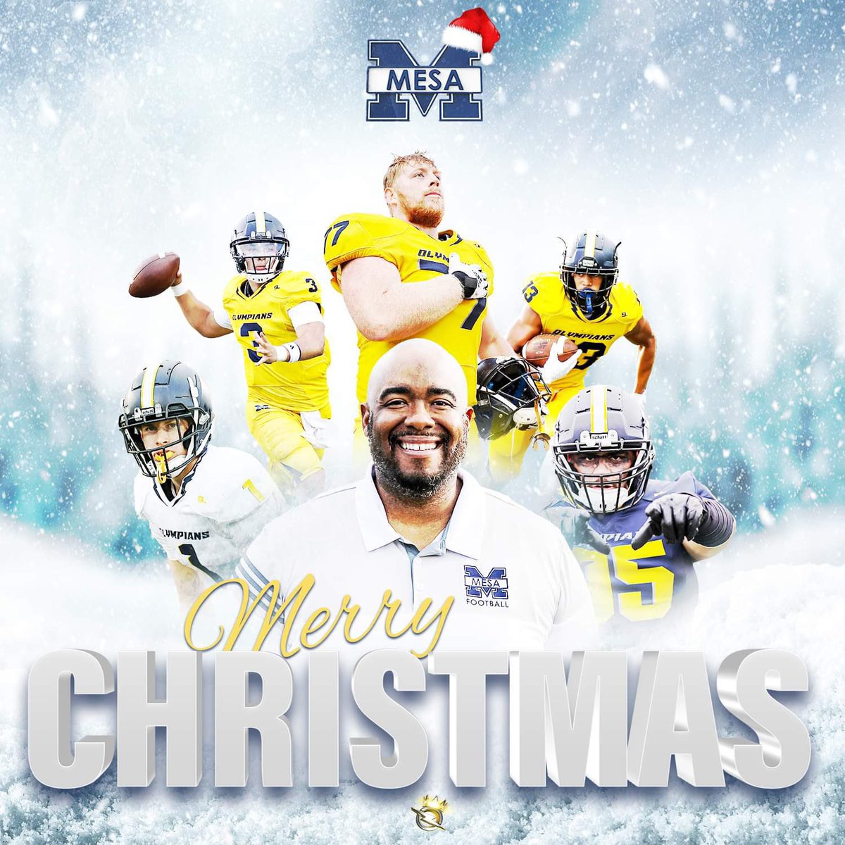Happy Holidays from our Olympian football family. #BALLIN #FAMILY <a href="/BallCoachGW/">Gary Watkins Jr</a> <a href="/PrezHands/">Ashanti Hands, Ed.D.</a> <a href="/DrRyanShumaker/">Dr. Ryan Shumaker</a> <a href="/JuCoFootballACE/">JuCo Football Forer</a> <a href="/jucomadefb/">jucomadefootball</a> <a href="/EC_Preps_SD/">EC Preps</a> <a href="/Daygofootball/">San Diego Football</a> <a href="/CoachFarrarMesa/">Stephen Farrar Jr.</a> <a href="/CoachChevSD/">Coach Chevalier</a> @PeoplsLibrarian <a href="/CoachRosserJr/">Marcus Rosser Jr. 💫</a> Player 📸’s by the amazing <a href="/Nicole2Noel/">Nicole Noel Photography LLC</a>