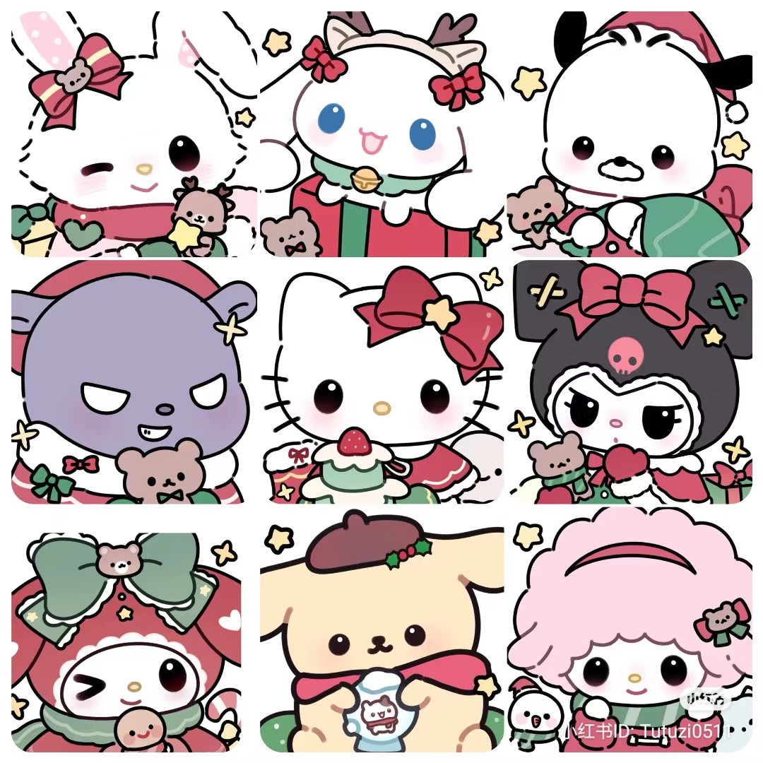 sanrio christmas icons