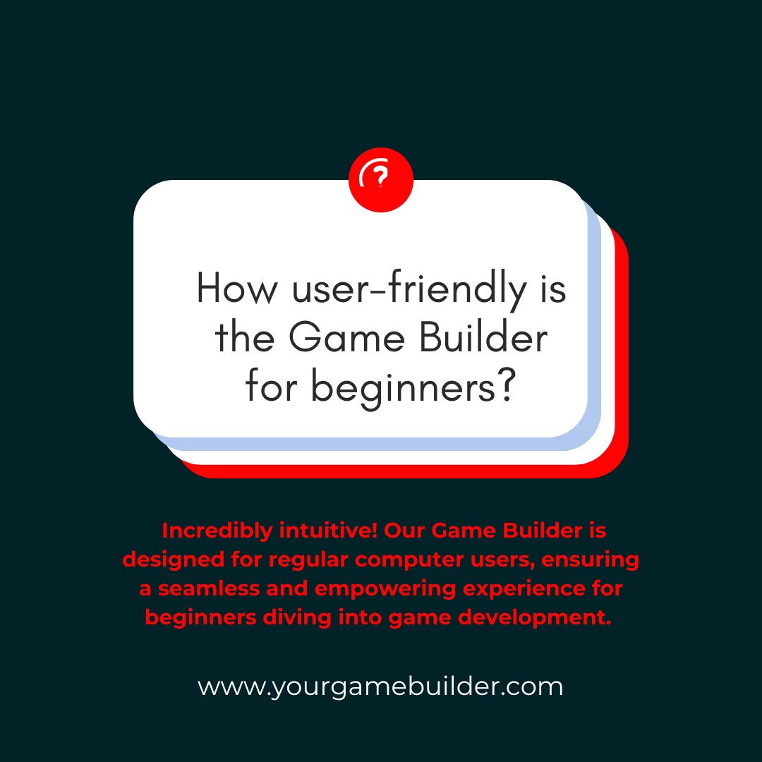 ubuthlimited's tweet photo. Q: How user-friendly is the Game Builder for beginners? 
#GameOnCreators #PixelPerfectWorlds #LevelUpDesign #CodeCraftingAdventures https://t.co/4KRDt6b2D0